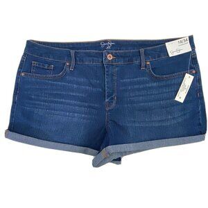 Jessica Simpson Women's size 18/34 Charmer Shorts Blue Jean Denim NEW